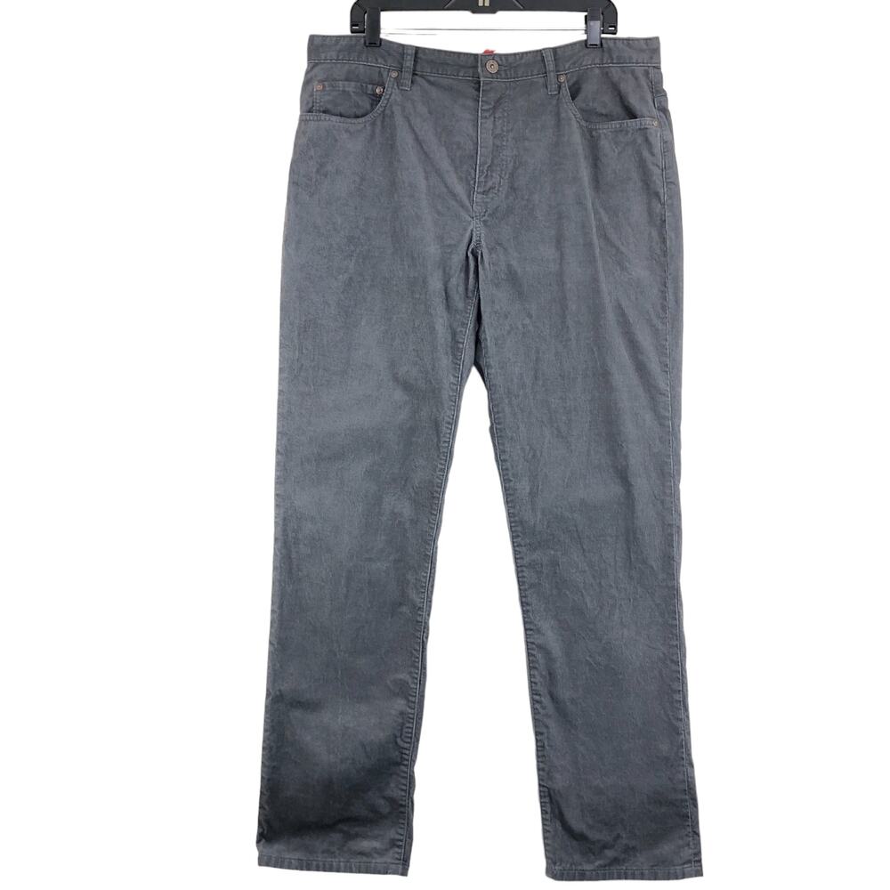 Best Made Co Mens Size 36W 32L Jeans Corduroy Straight Leg Cotton Grey